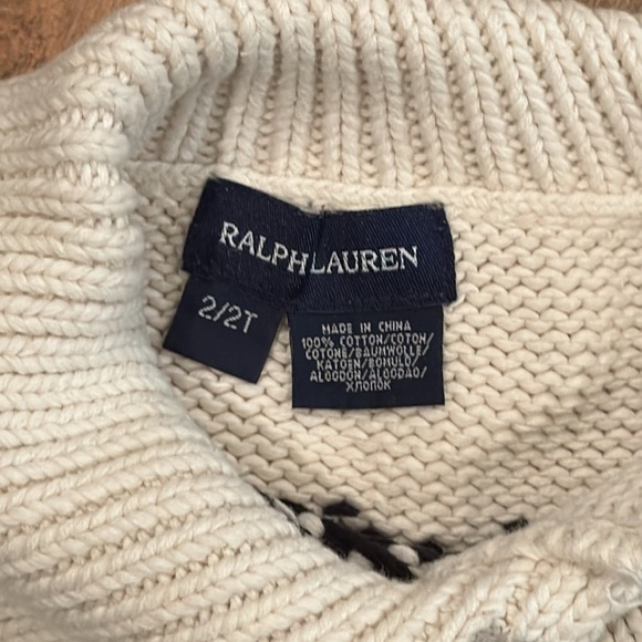 RALPH LAUREN • Fair Isle • Girls Size 2T • Classic Winter Sweater - Picture 4 of 6